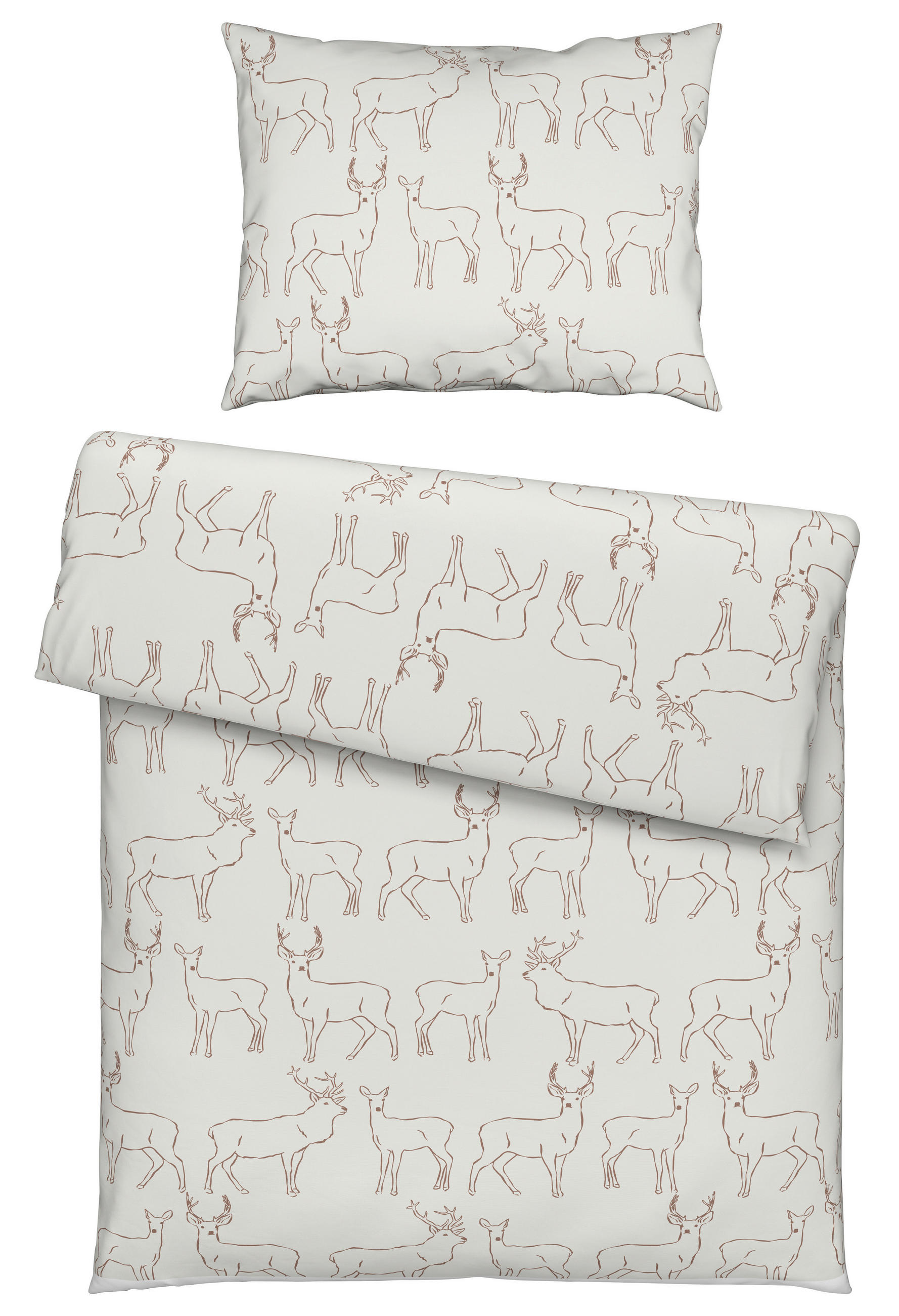 Novel POSTEĽNÁ BIELIZEŇ, flanel, béžová, écru, 140/200 cm