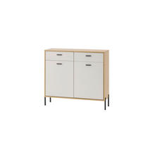 KOMMODE , 105/95/35 cm, 2 Schublade(n)  - Kaschmir/Eichefarben, Design, Holzwerkstoff/Metall (105/95/35cm) - MID.YOU