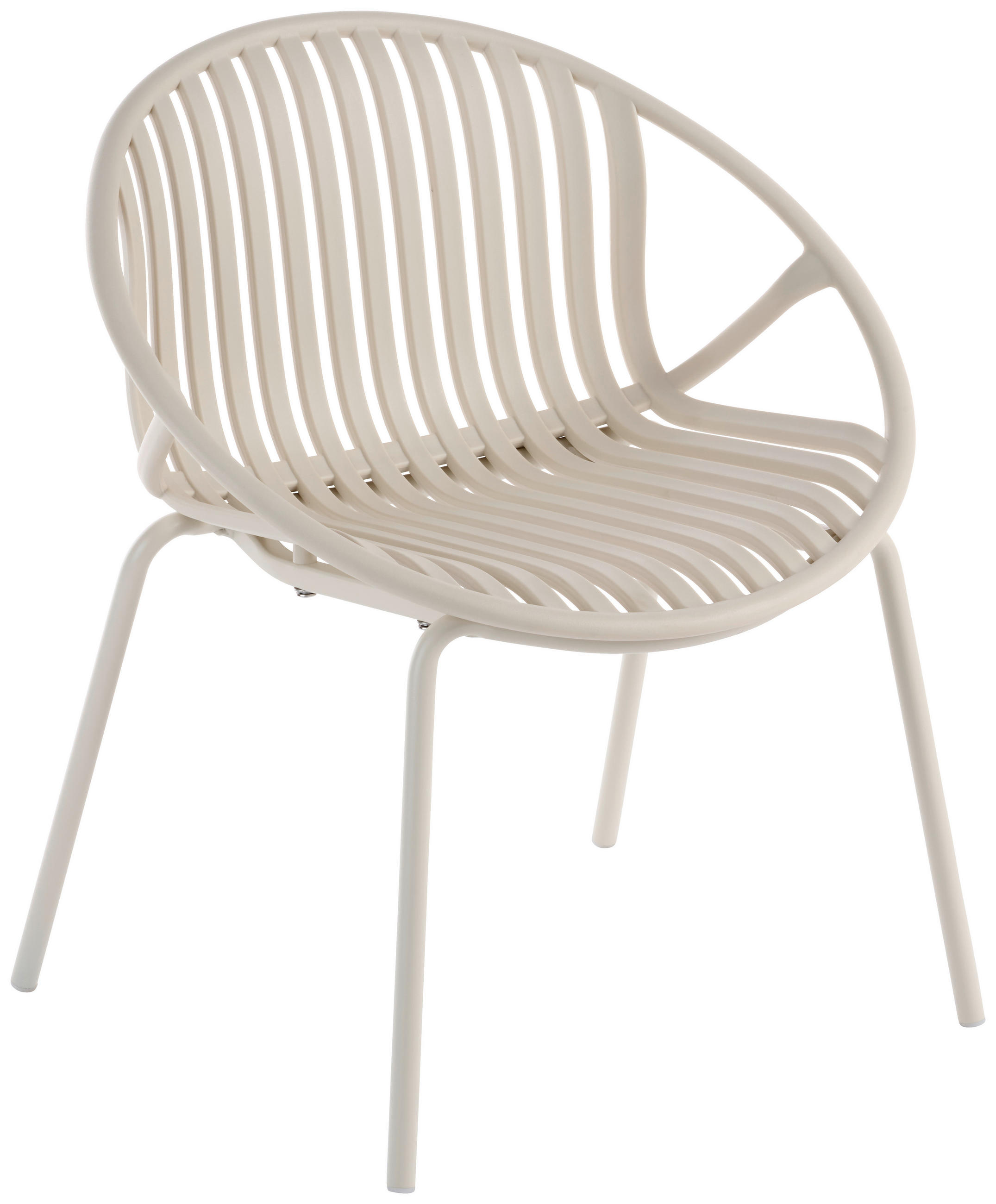 KINDER-GARTENSTUHL Metall, Kunststoff Beige  - Beige, Basics, Kunststoff/Metall (50,5/56,5/44,5cm) - Jimmylee