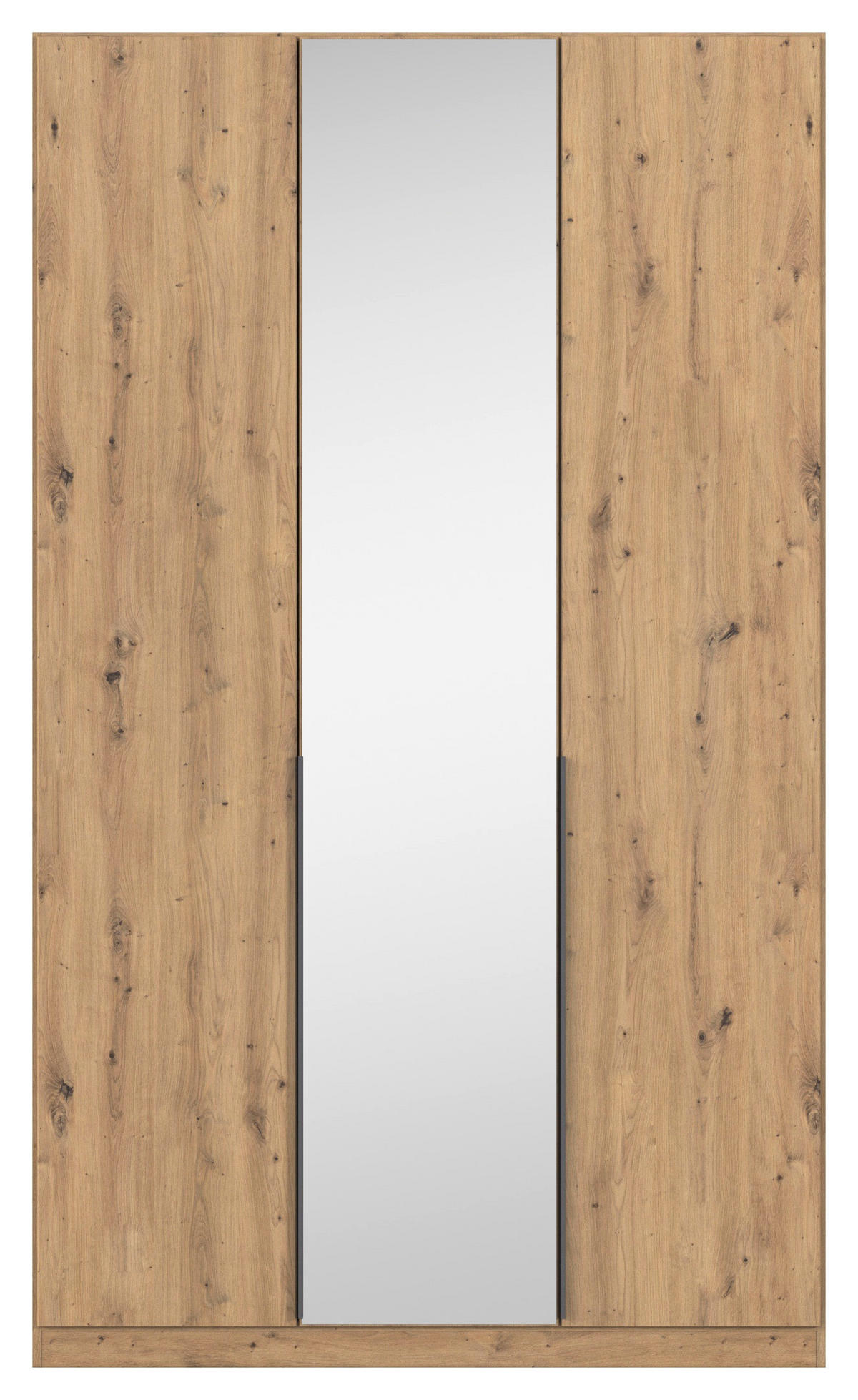 DREHTÜRENSCHRANK in Eiche Artisan  - Eiche Artisan/Grau, Modern, Holzwerkstoff/Metall (136/229/54cm) - Rauch Möbel