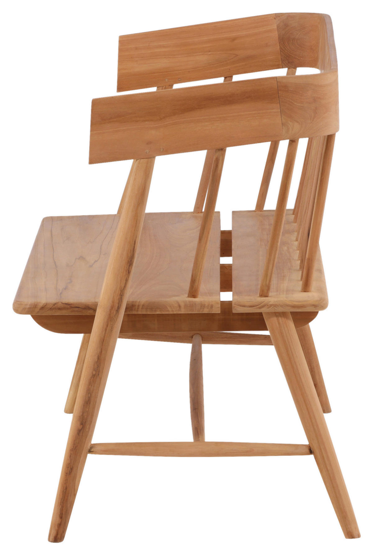 GARTENBANK 58/85/132 cm Teakholz   - Teakfarben, KONVENTIONELL, Holz (58/85/132cm) - Gardenson