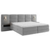 BOXSPRINGBETT 180/200 cm  in Dunkelgrau  - Dunkelgrau/Schwarz, Basics, Holz/Holzwerkstoff (180/200cm) - Esposa
