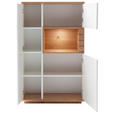 HIGHBOARD Weiß, Wildeiche  90/150/37 cm  - Wildeiche/Anthrazit, Design, Holz/Holzwerkstoff (90/150/37cm) - Novel