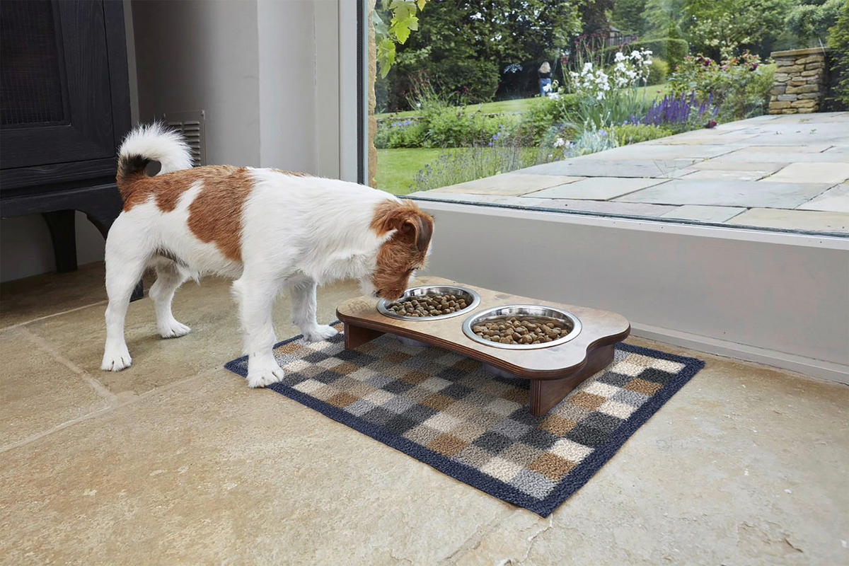 FUßMATTE 40/60 cm Neutral Squares  - Beige, Design, Kunststoff/Textil (40/60cm) - wash+dry