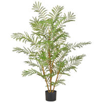 KUNSTPFLANZE Regenbaum 130 cm  - Schwarz/Braun, Basics, Kunststoff (130cm)
