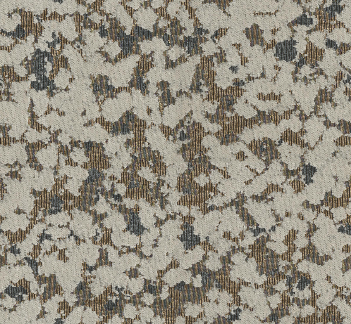 SITZBANK 197/85/72 cm Chenille Braun, Beige Metall  - Beige/Schwarz, KONVENTIONELL, Textil/Metall (197/85/72cm) - Moderano