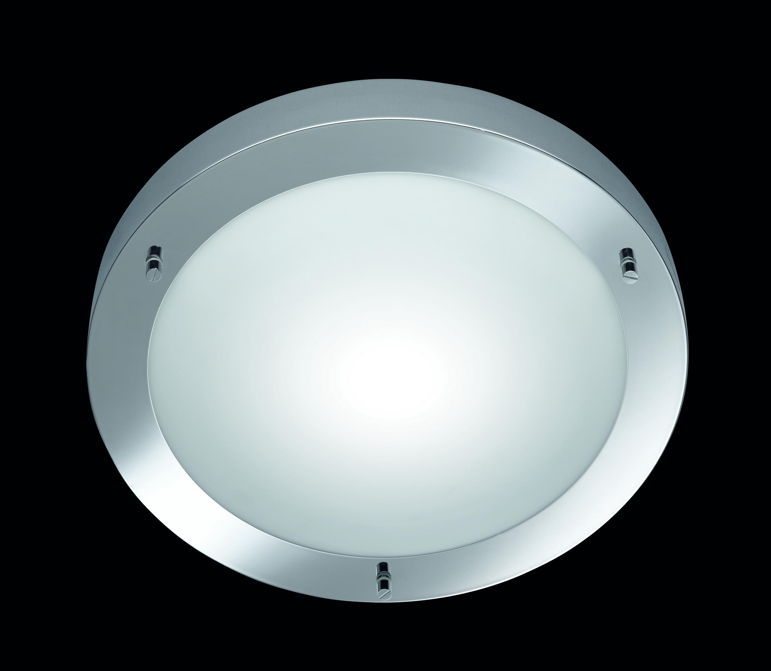 TAKLAMPA FÖR BADRUM 31,5/8,0 cm  - vit/kromfärg, Basics, metall/glas (31,5/8,0cm) - Trio Leuchten