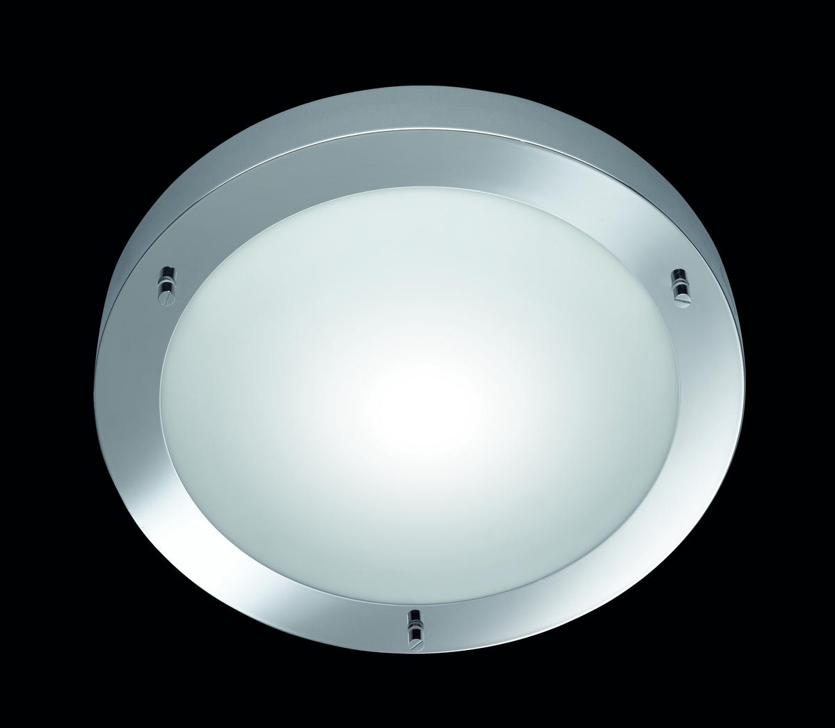 BADEZIMMER-DECKENLEUCHTE  31,5/8,0 cm    - Chromfarben/Weiss, Basics, Glas/Metall (31,5/8,0cm) - Trio Leuchten