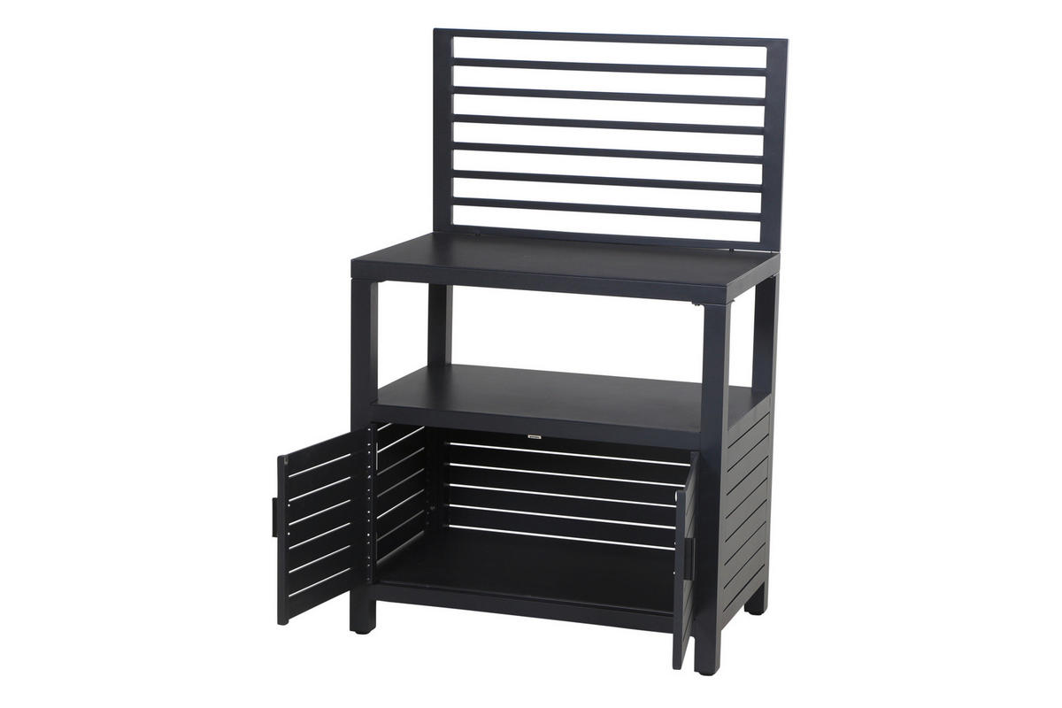 OUTDOORKÜCHE - Anthrazit, Basics, Metall (236/90/56cm) - Siena Garden