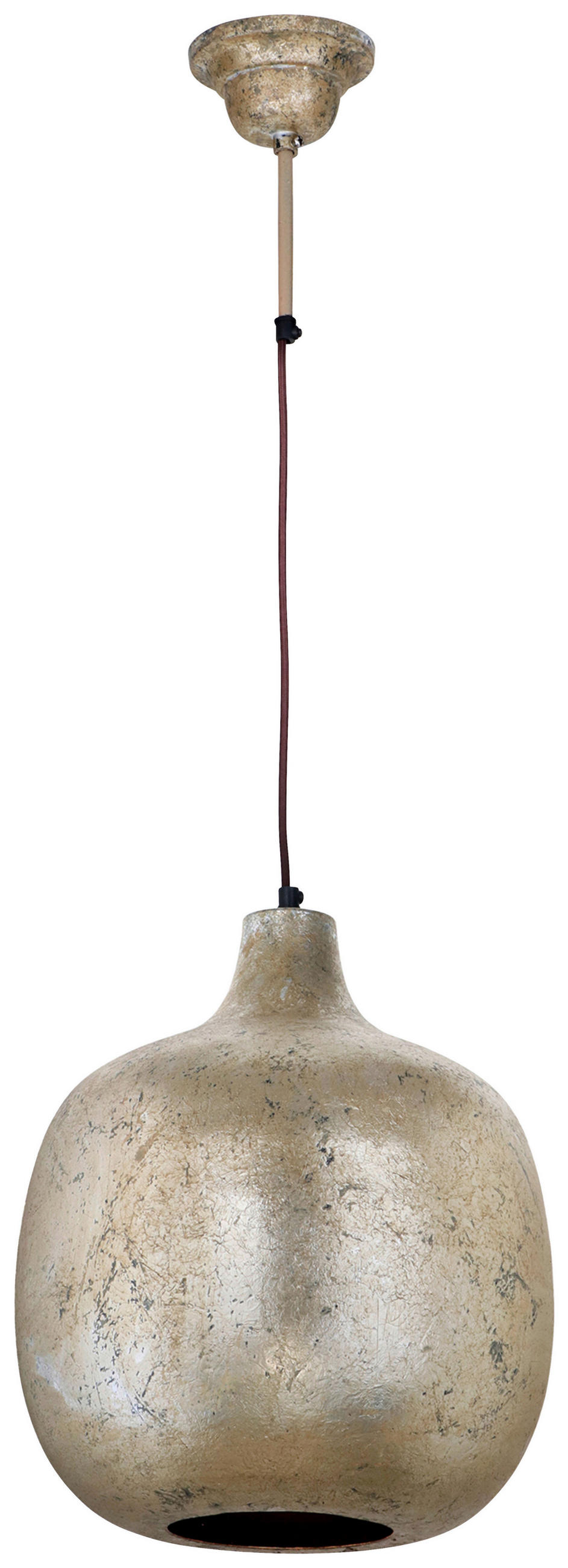 ZÁVĚSNÉ SVÍTIDLO, 34/34/38 cm  - bronzová, Basics, kov (34/34/38cm) - MID.YOU
