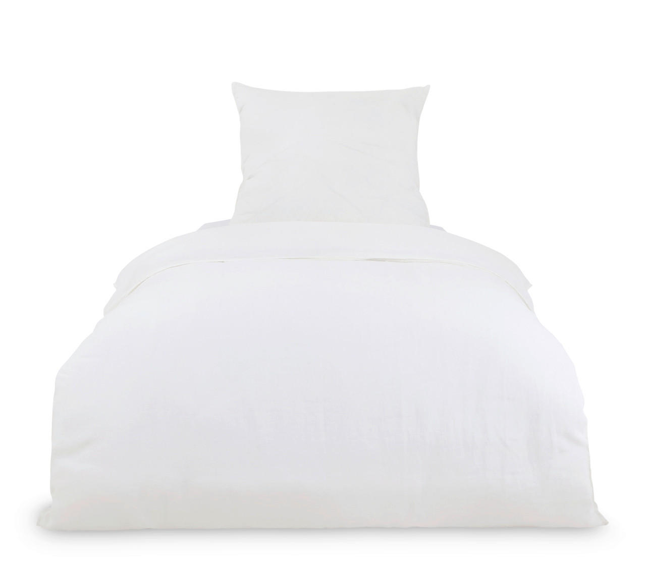 BETTWÄSCHE Black Premium Leinen Leinenoptik 200/220 cm  - Weiß, Basics, Textil (200/220cm) - Fleuresse