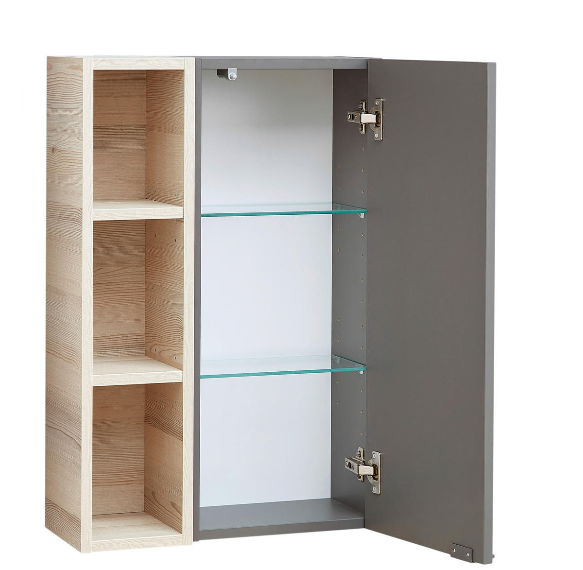 HÄNGESCHRANK 45/70/20 cm  - Dunkelgrau/Grau, KONVENTIONELL, Glas/Holzwerkstoff (45/70/20cm) - Pelipal