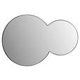 WANDSPIEGEL 90/60/2,5 cm  - Schwarz, Basics, Glas/Metall (90/60/2,5cm) - Xora