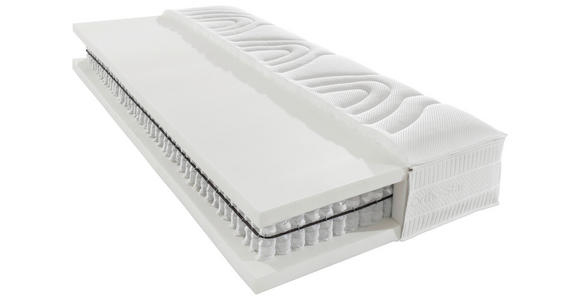 TASCHENFEDERKERNMATRATZE ORTHO STAR PREMIUM T 90/200 cm Höhe ca. 26,0 cm  - Weiß, KONVENTIONELL, Textil (90/200cm) - Novel