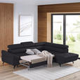 ECKSOFA in Echtleder Dunkelbraun  - Dunkelbraun/Schwarz, Design, Leder/Metall (270/220cm) - Novel