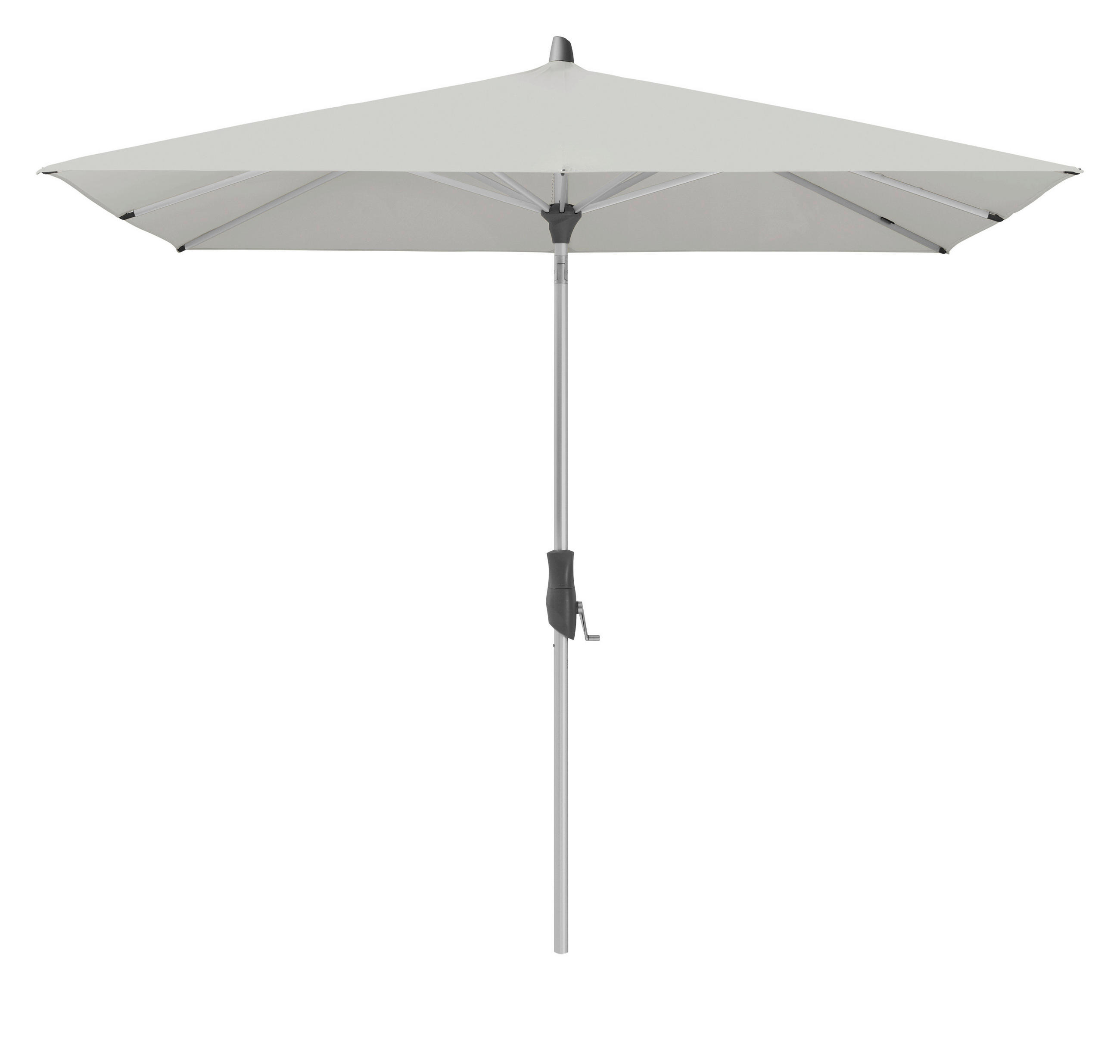 SONNENSCHIRM 250x200 cm Grau  - Silberfarben/Grau, Basics, Textil/Metall (250/200cm) - Glatz