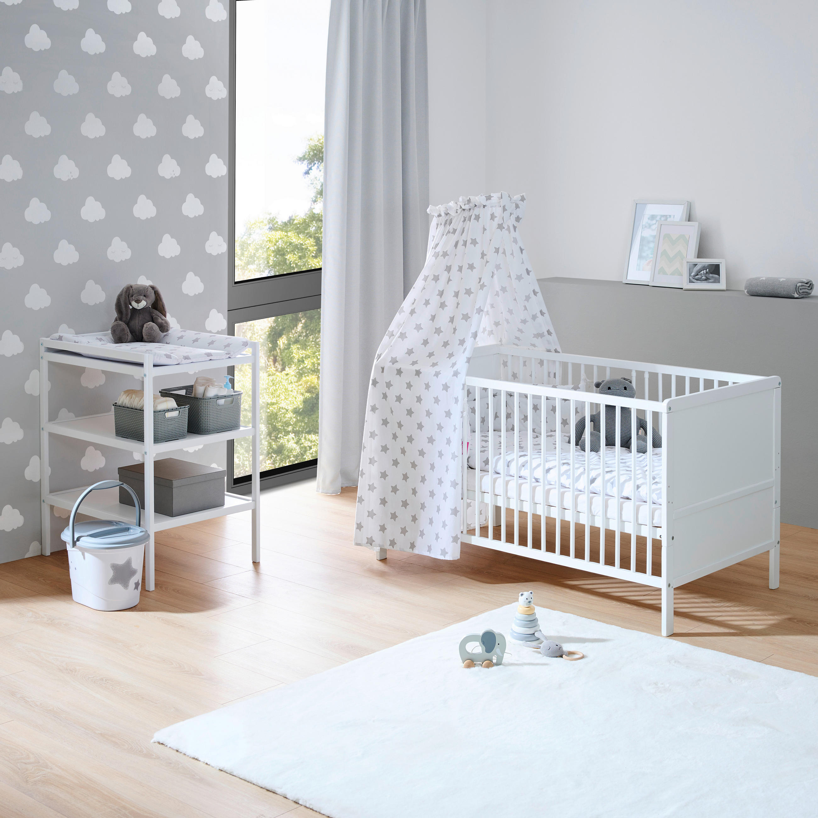 WICKELKOMMODE 54/90/70 cm  - Weiß, Basics, Holz (54/90/70cm) - My Baby Lou