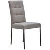 STUHL Webstoff Hellgrau, Schwarz  - Hellgrau/Schwarz, Design, Textil/Metall (46/91/61cm) - home24