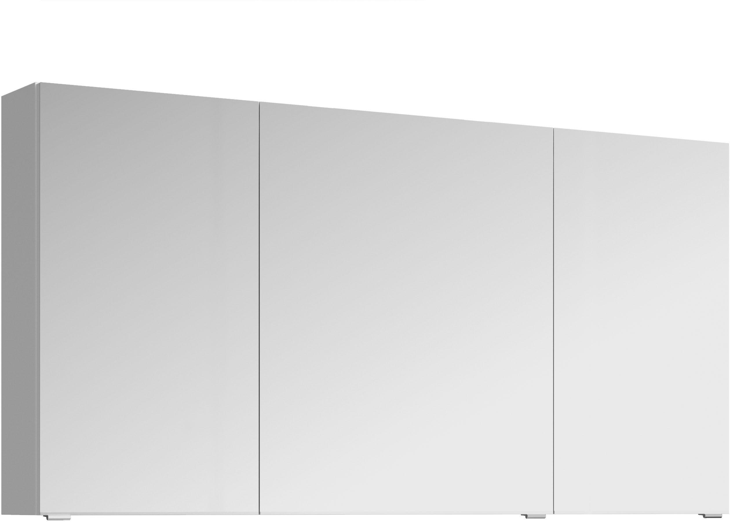 SPIEGELSCHRANK 120/70,3/17 cm  - Chromfarben/Weiß, MODERN, Glas/Holzwerkstoff (120/70,3/17cm) - Sadena