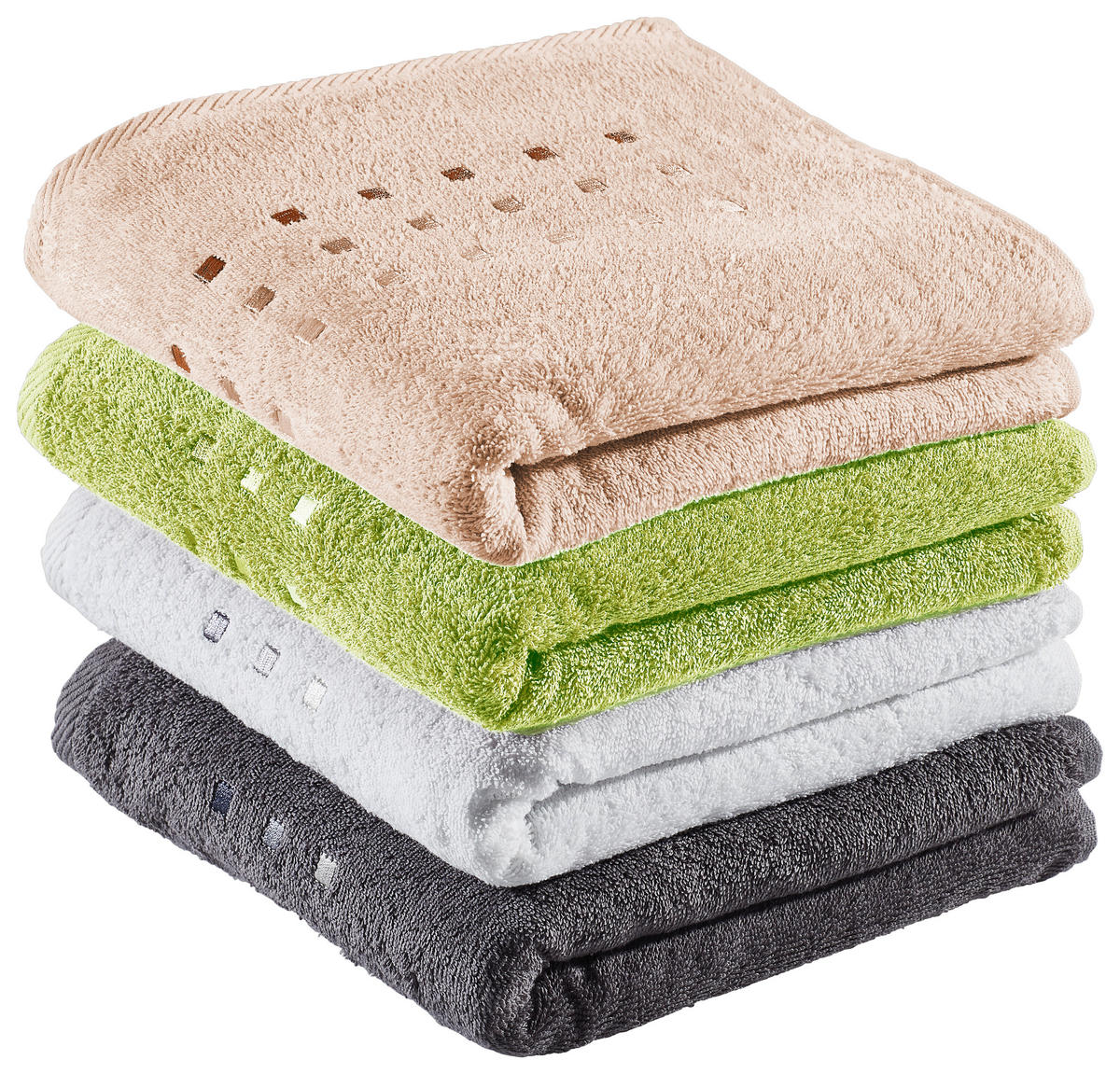 DUSCHTUCH Quattro 70/140 cm  - Anthrazit, Basics, Textil (70/140cm) - Esposa