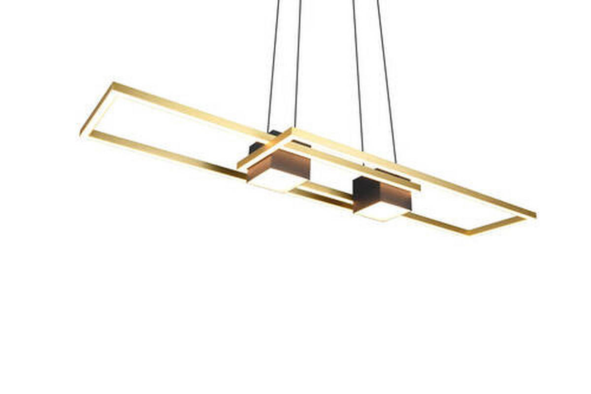 LED-HÄNGELEUCHTE 100/28/150 cm    - Messingfarben/Goldfarben, Design, Metall (100/28/150cm) - Trio Leuchten