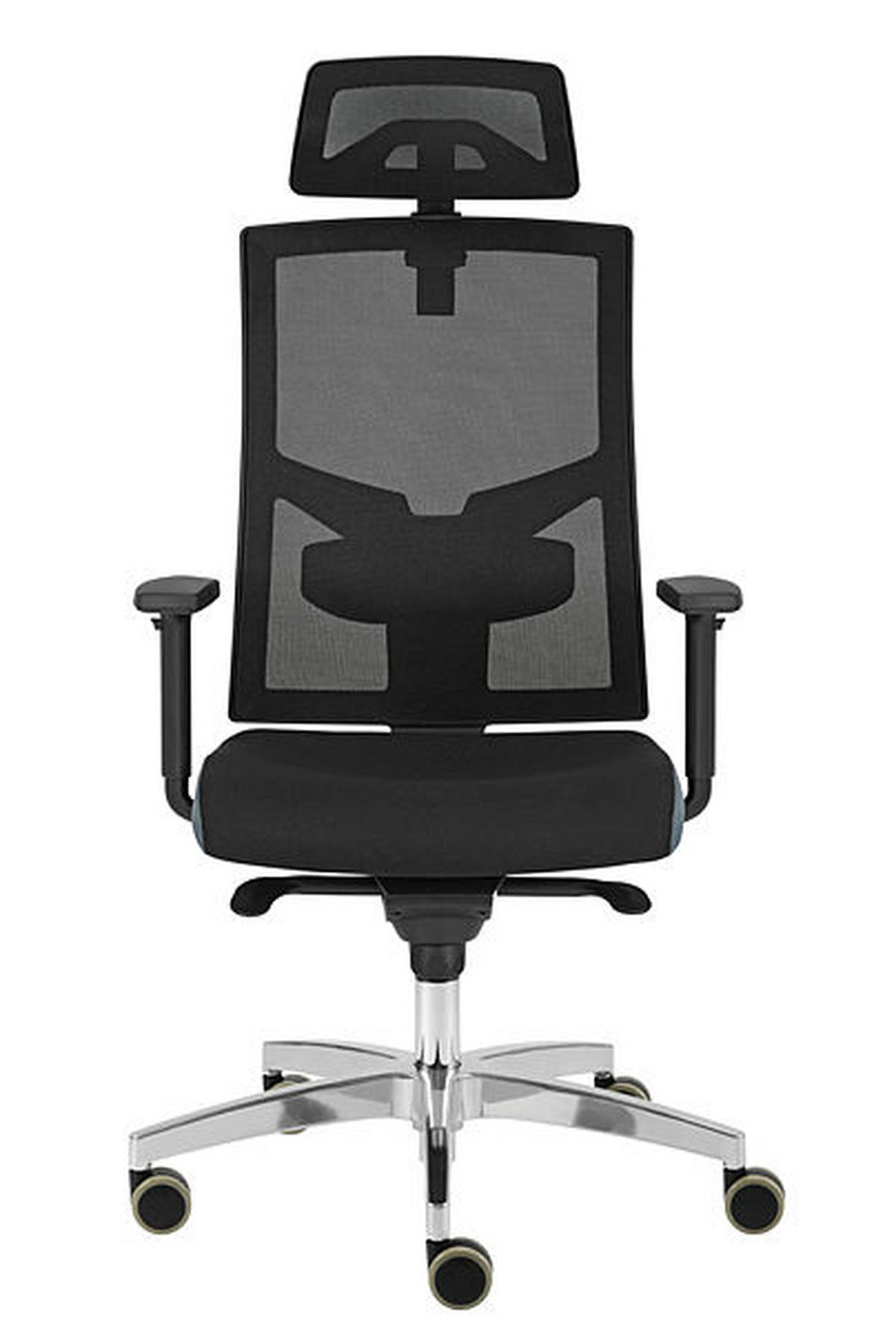 DREHSTUHL Flachgewebe Schwarz  - Chromfarben/Schwarz, KONVENTIONELL, Kunststoff/Textil (70/133/70cm) - Venda