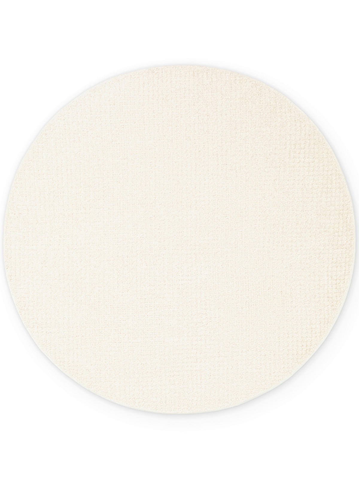 WOLLTEPPICH Wohnzimmer 160 cm Eloise Creme rund  - Creme, Basics, Textil (160cm) - Hanse Home