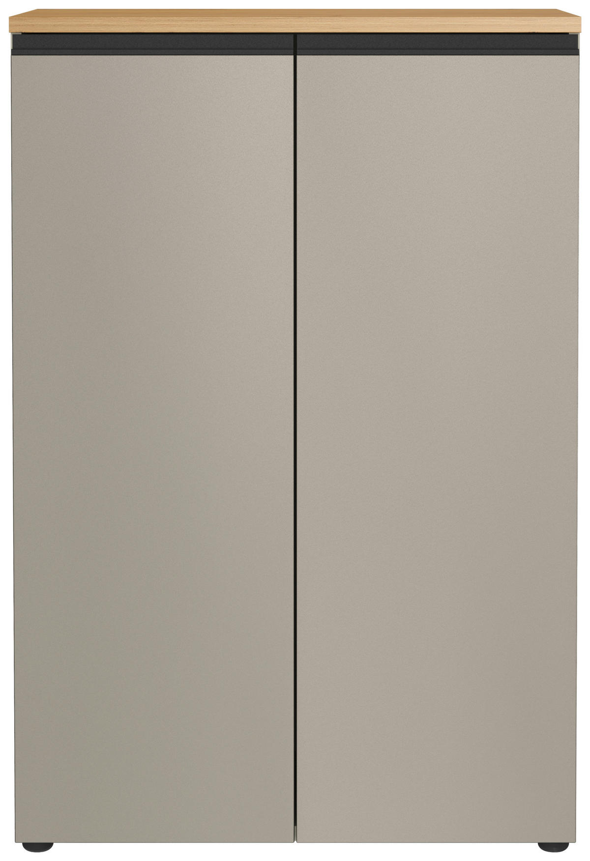 AKTENSCHRANK 80/120/40 cm  - Eichefarben/Grau, MODERN, Holzwerkstoff (80/120/40cm) - Novel
