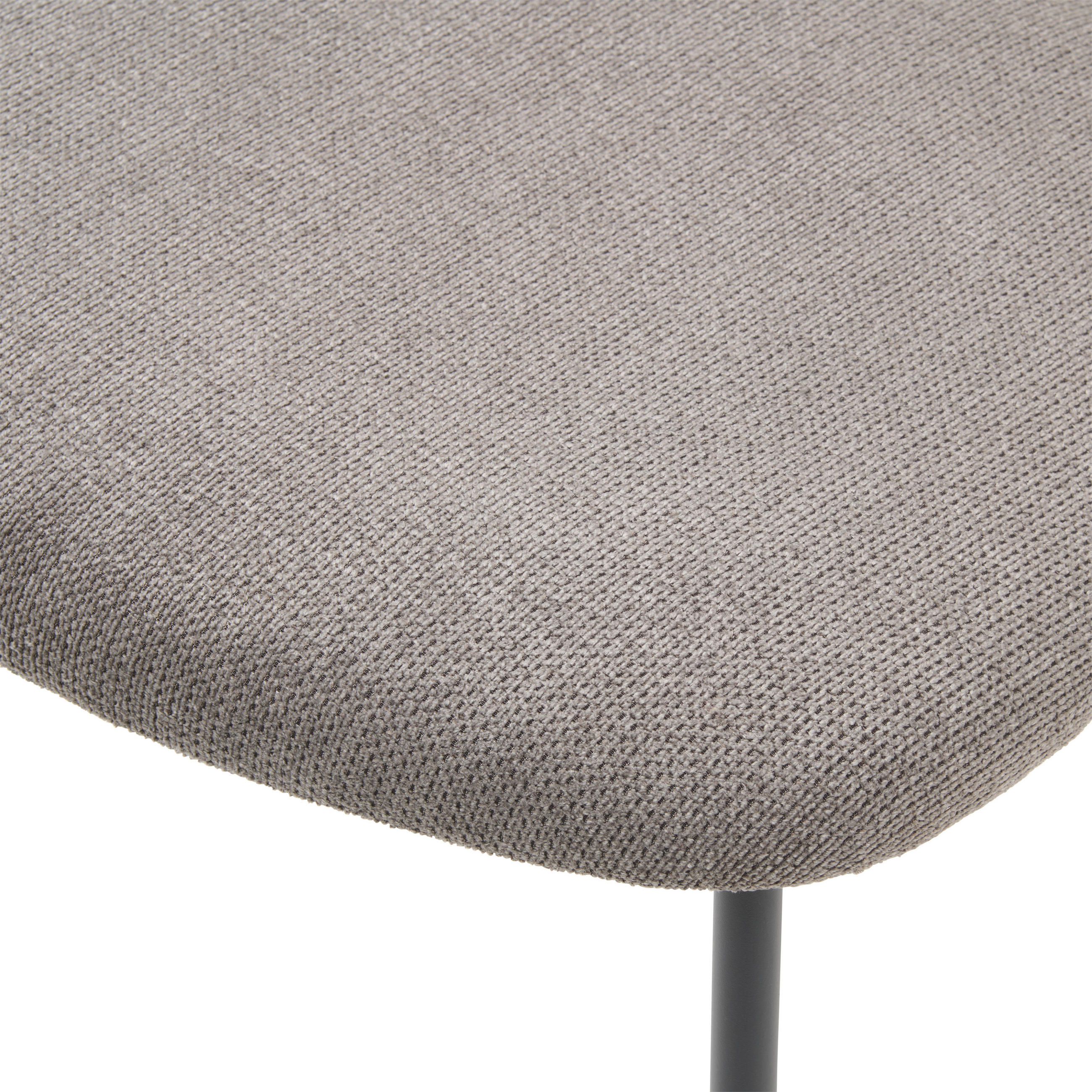 Thumbnail - Mid.you Stuhl, Grau, Schwarz, Metall, Textil, Rundrohr, 53x80x57 cm, Esszimmer, Stühle, Esszimmerstühle, Vierfußstühle