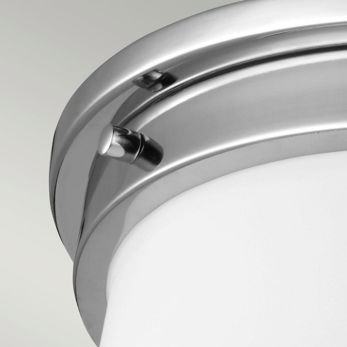 BADEZIMMER-DECKENLEUCHTE Elstead Payne 31.9/14.3 cm   - Chromfarben, KONVENTIONELL, Glas/Metall (31.9/14.3cm) - Elstead Lighting