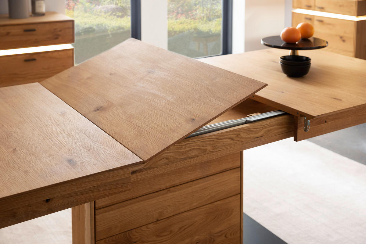 ESSTISCH in Holz, Holzwerkstoff 180-230/100/77 cm  - Wildeiche/Anthrazit, Natur, Holz/Holzwerkstoff (180-230/100/77cm) - MID.YOU