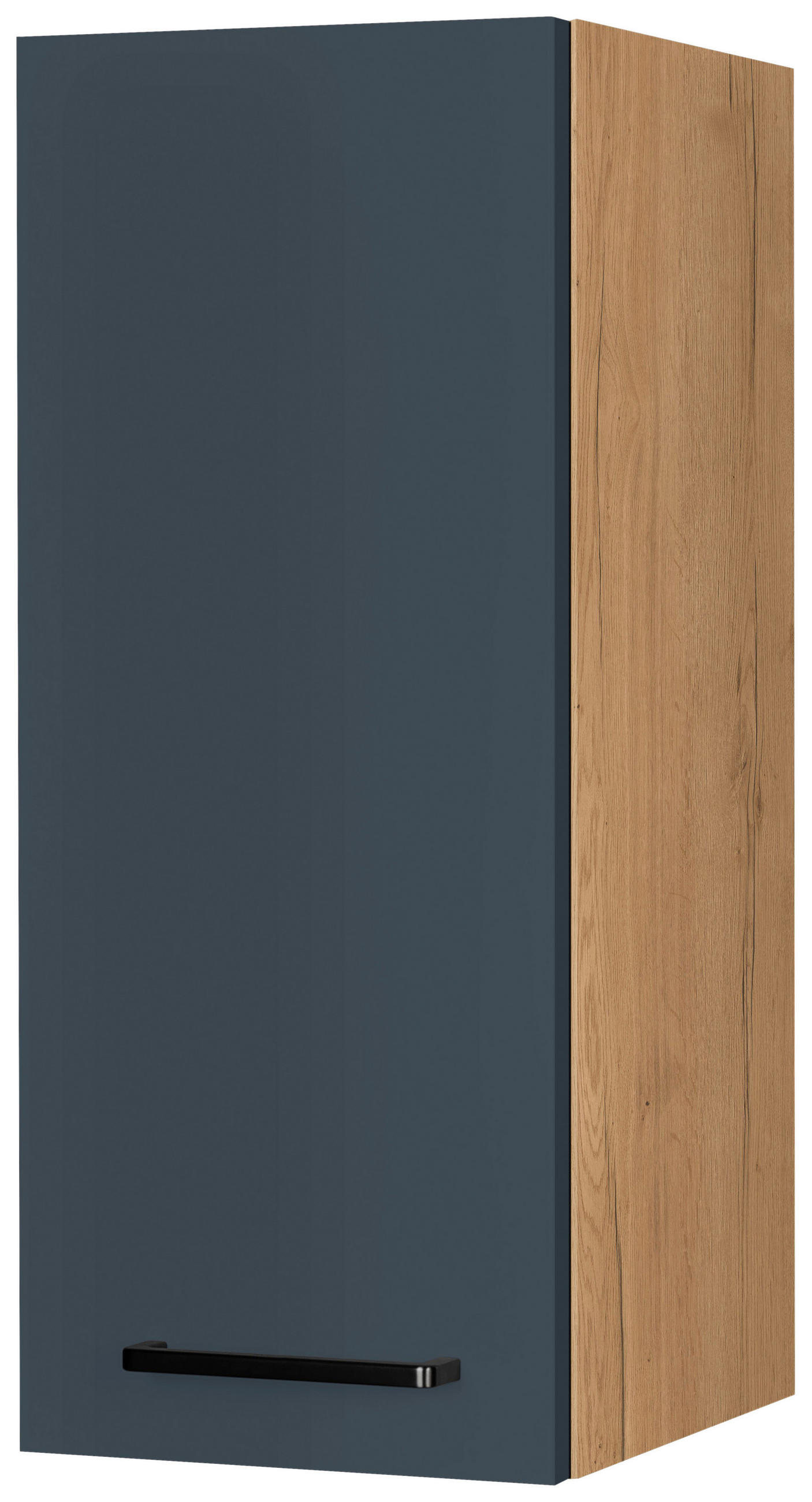 KÜCHENOBERSCHRANK 30/72/35 cm  in Blau, Eichefarben  - Blau/Eichefarben, MODERN, Holzwerkstoff/Metall (30/72/35cm) - Nobilia