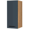 KÜCHENOBERSCHRANK 30/72/35 cm  in Blau, Eichefarben  - Blau/Eichefarben, MODERN, Holzwerkstoff/Metall (30/72/35cm) - Nobilia