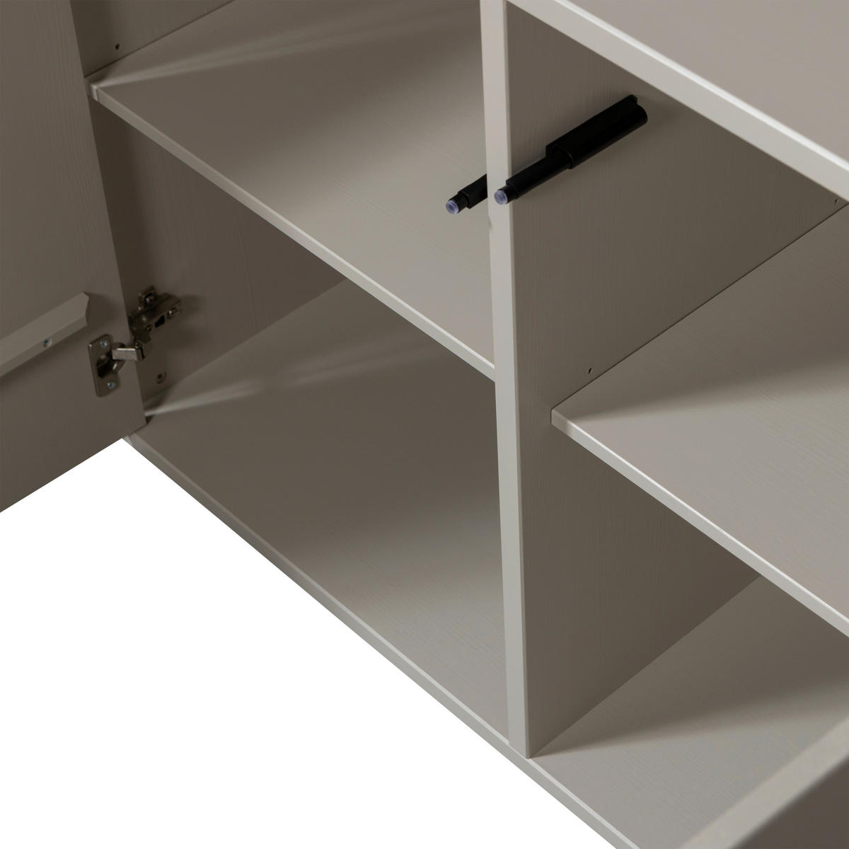 MEHRZWECKSCHRANK 108/215/40 cm  in Grau  - Grau, Design, Holz (108/215/40cm) - Livetastic