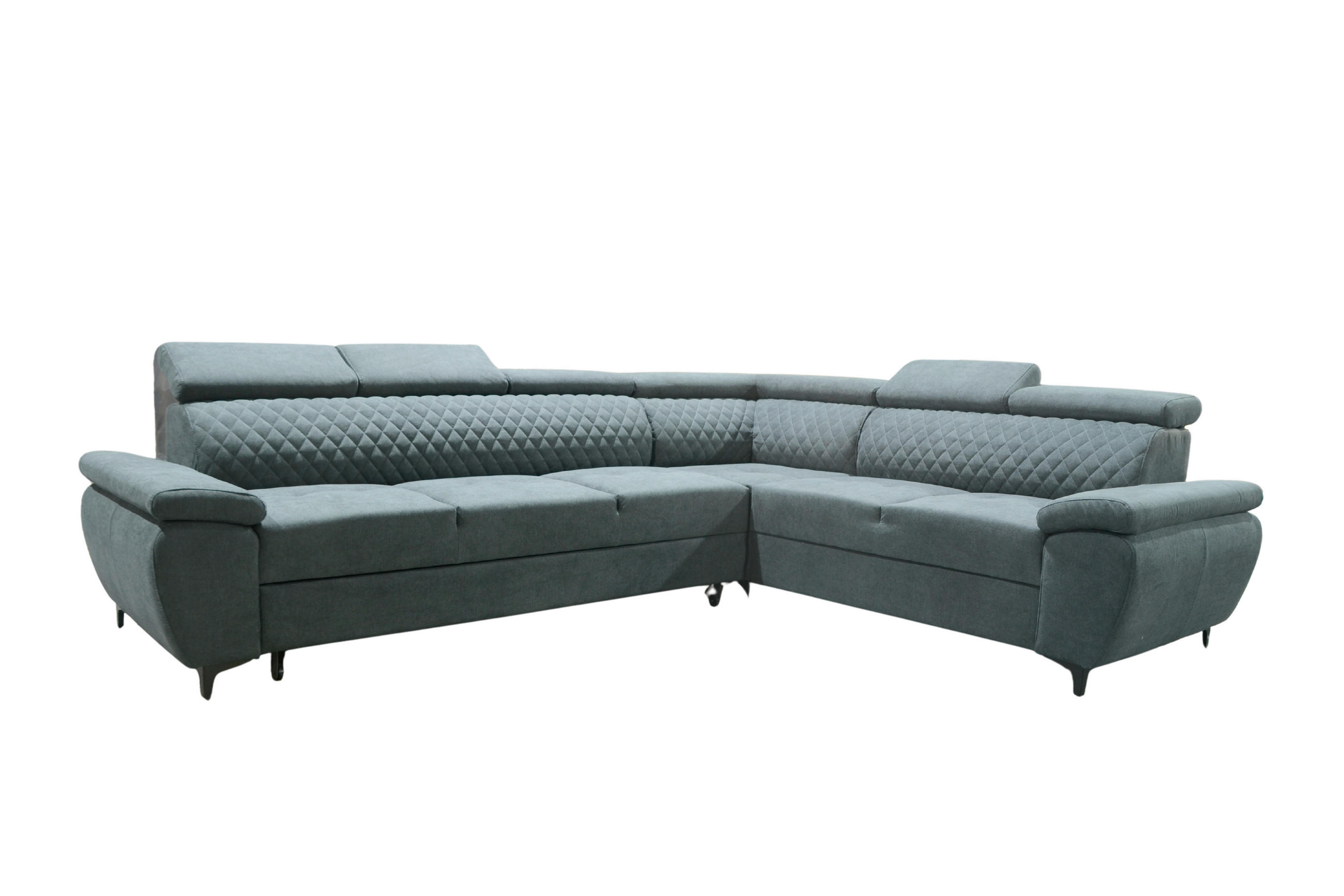 SJEDEĆA GARNITURA tekstil, drvni materijal  tamno siva   - tamno siva/crna, Moderno, drvni materijal/tekstil (311/248cm) - Hom`in