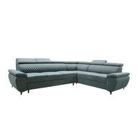 SJEDEĆA GARNITURA tekstil, drvni materijal  tamno siva   - tamno siva/crna, Moderno, drvni materijal/tekstil (311/248cm) - Hom`in