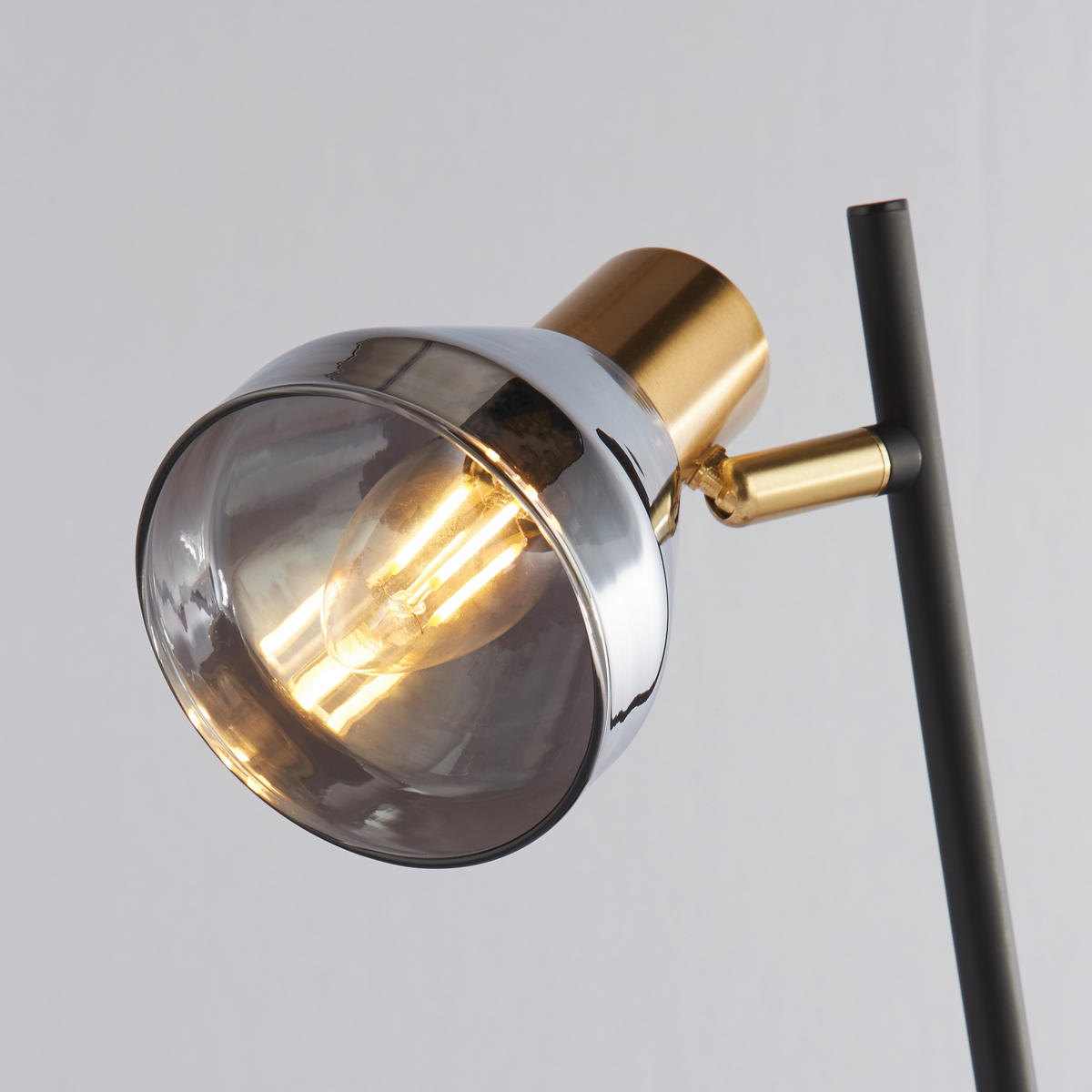 GOLVLAMPA Westminster 22/32,5/153 cm    - svart, Basics, metall/glas (22/32,5/153cm)