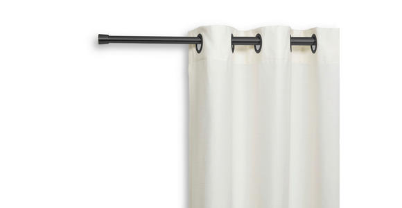 KLEMMSTANGE 120-220 cm - Schwarz, Design, Metall (120-220cm) - Homeware