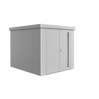 GERÄTEHAUS 236/292/222 cm  - Silberfarben, Design, Metall (236/292/222cm) - Biohort