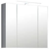 SPIEGELSCHRANK 80/74,4/16 cm  - Anthrazit, Basics, Glas/Holzwerkstoff (80/74,4/16cm) - home24