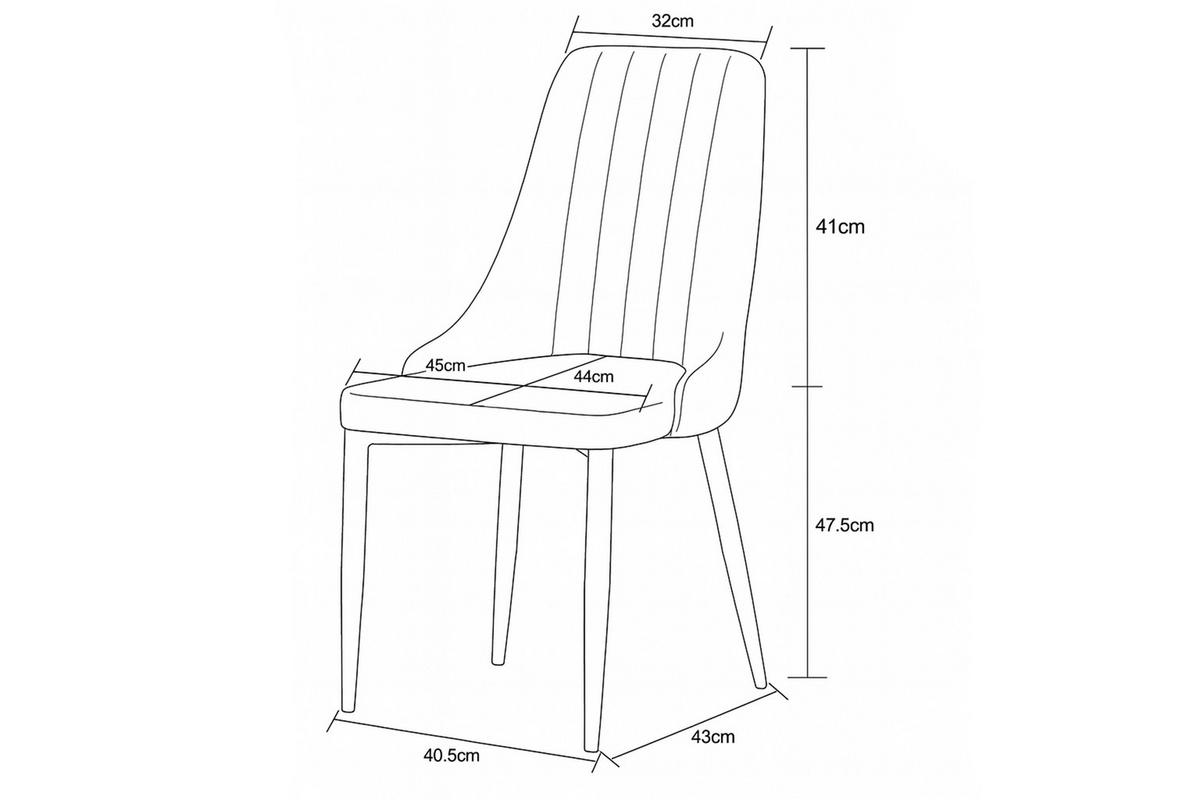 STUHL-SET 2 Stück  in Webstoff  - Anthrazit/Schwarz, MODERN, Textil/Metall (44/88/58cm) - MID.YOU