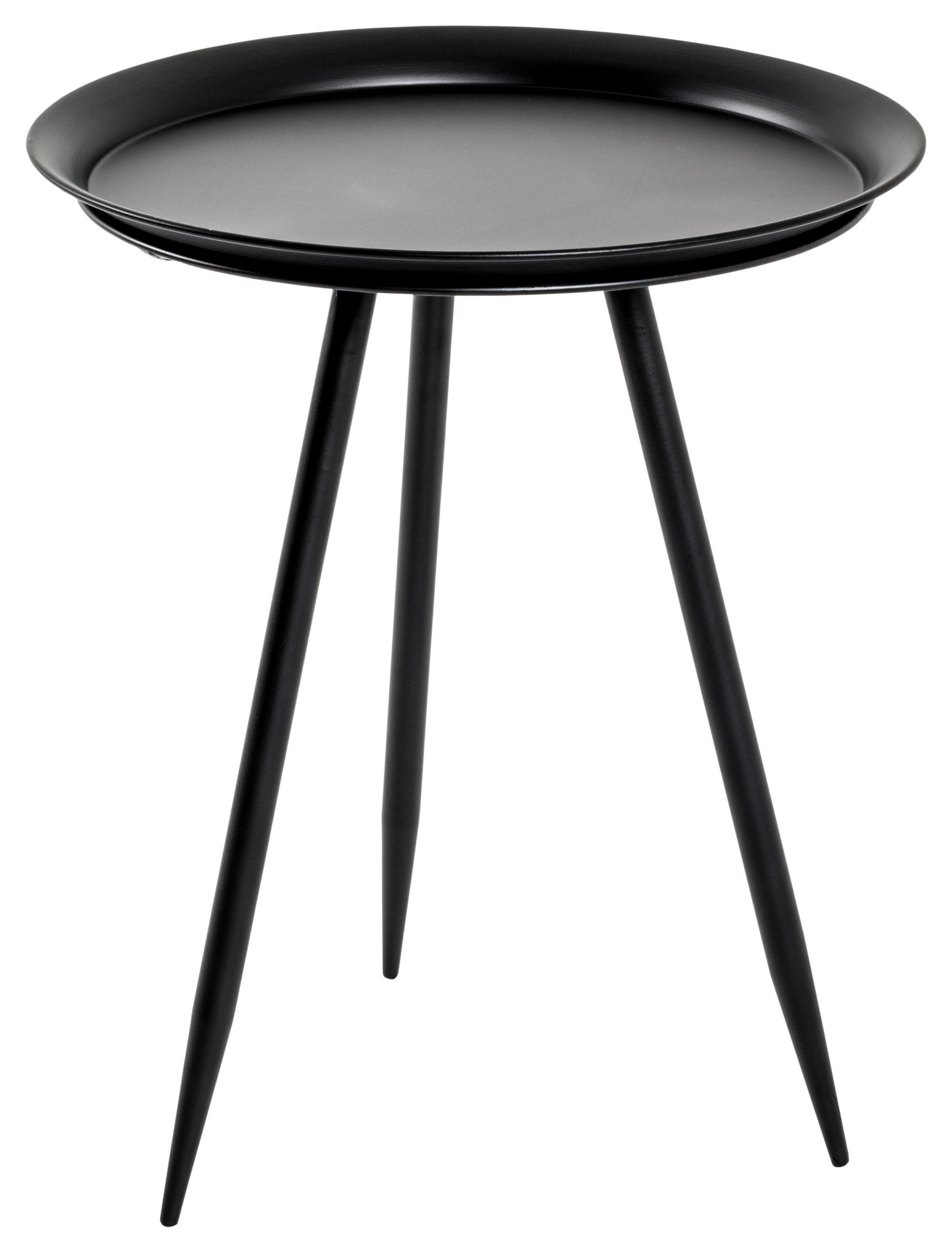 Beistelltisch Rund Nomi, Schwarz