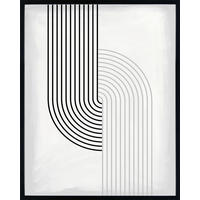 UMETNIŠKI POTISK  40/50 cm   - črna/siva, Trend, umetna masa/tekstil (40/50cm) - Monee