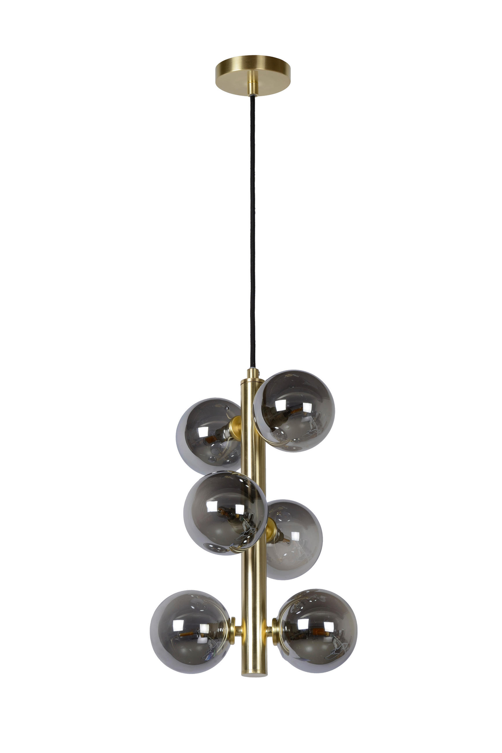 HÄNGELEUCHTE 25.5/25.5/150 cm  - Messingfarben, Design, Glas (25.5/25.5/150cm) - Lucide