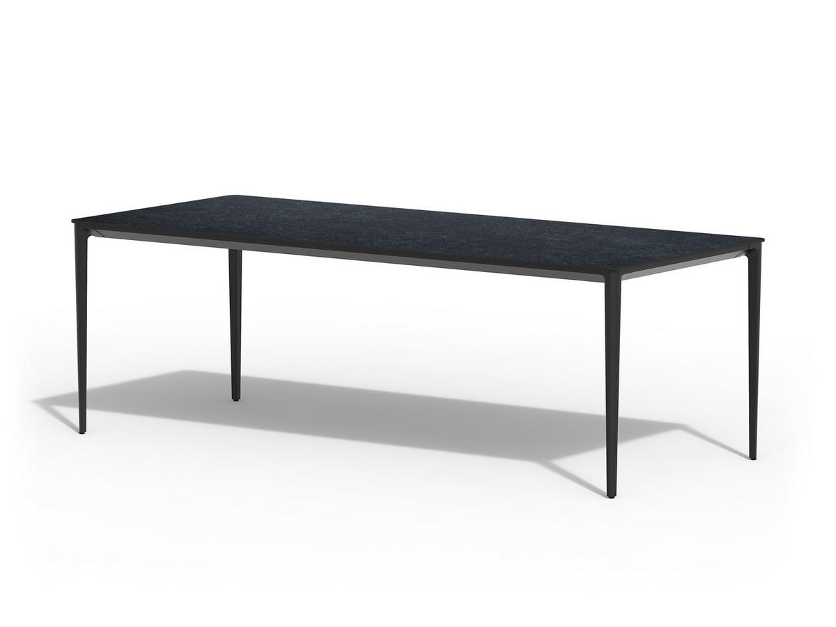 GARTENTISCH Metall, Kunststoff Anthrazit, Grau rechteckig  - Anthrazit/Grau, MODERN, Kunststoff/Metall (219/92/74cm) - Tierra Outdoor