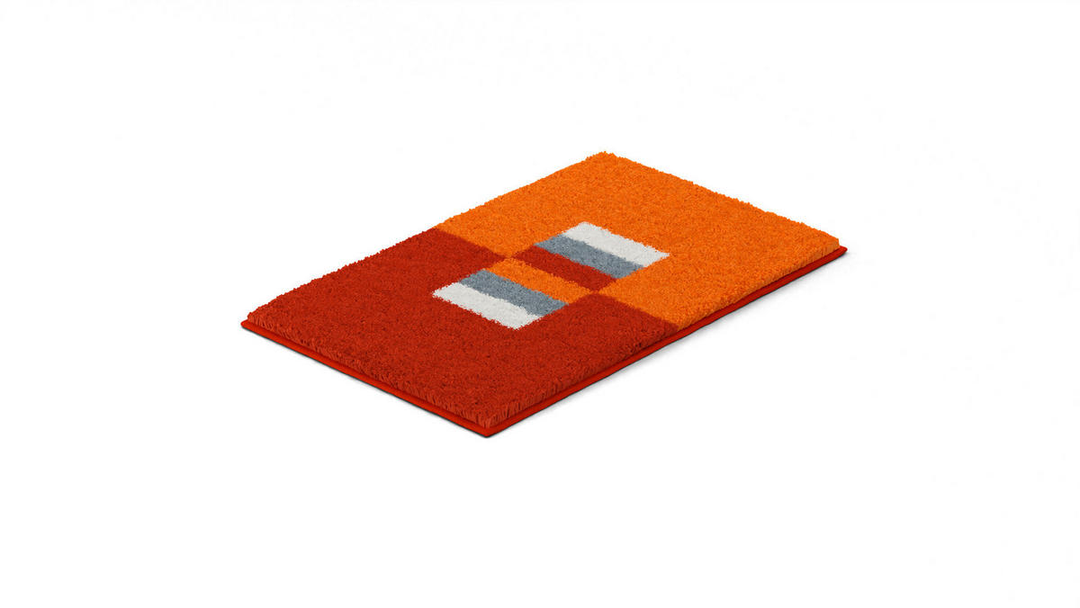 KÚPEĽŇOVÁ PREDLOŽKA, 50/80 cm - oranžová, Basics, textil/plast (50/80cm) - Grund