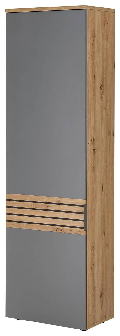 GARDEROBENSCHRANK  - Eiche Artisan/Grau, Natur, Holzwerkstoff/Kunststoff (60/200/38cm) - MID.YOU