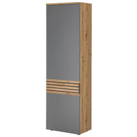ORMAR ZA PREDSOBLJE  siva, hrast artisan  - siva/hrast artisan, Prirodno, pločasti materijal/plastika (60/200/38cm) - Xora