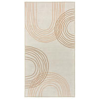 FLACHWEBETEPPICH 80/150 cm LIVING-URBAN, waschbar Sandfarben, Cognac  - Sandfarben/Cognac, Design, Kunststoff/Textil (80/150cm) - Lindorug