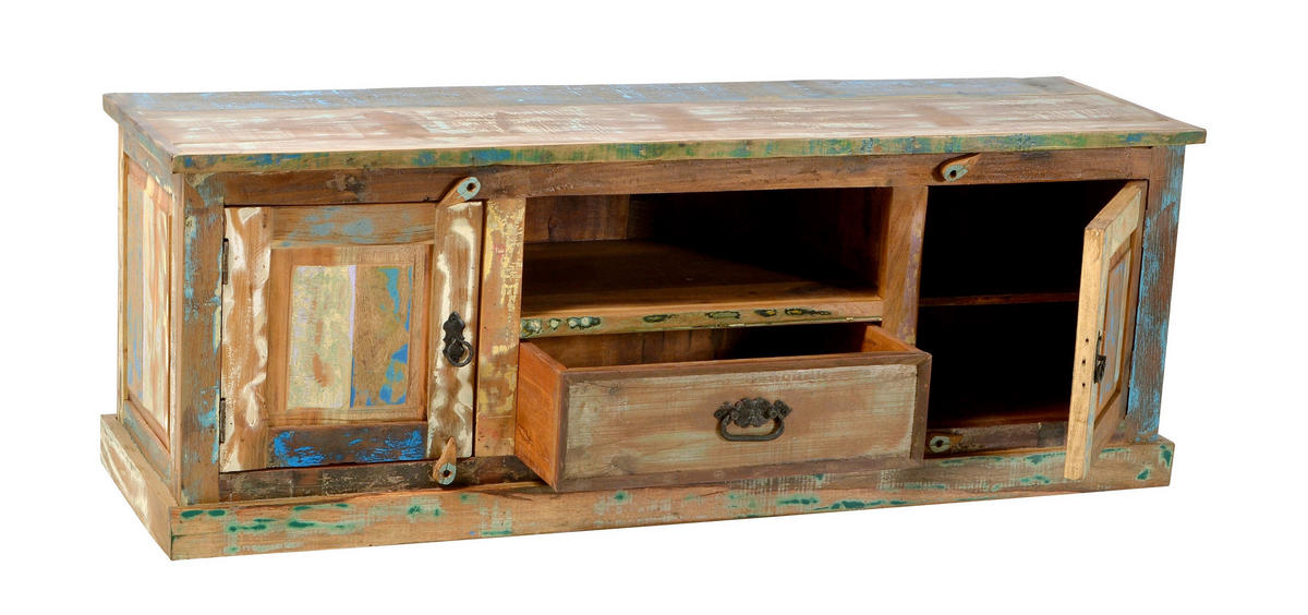 LOWBOARD  140/50/40 cm 1 Schublade(n) Beimöbel erhältlich  - Multicolor/Schwarz, Design, Holz/Metall (140/50/40cm) - MID.YOU